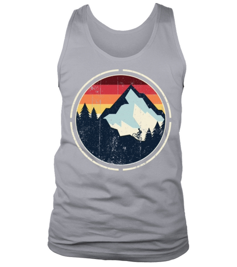 Retro vintage mountain bike Tank Top Unisex