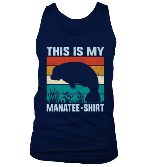 Retro Vintage Style This Is My Manatee Outfit Tank Top Unisex