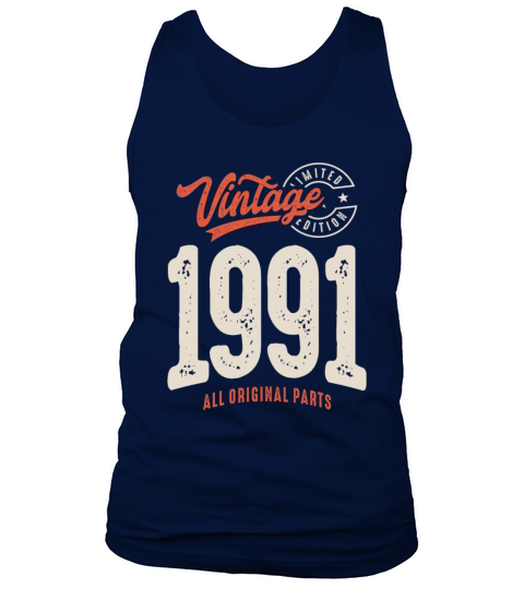 Vintage Born in 1991 - 31st Birthday Retro Tank Top Unisex