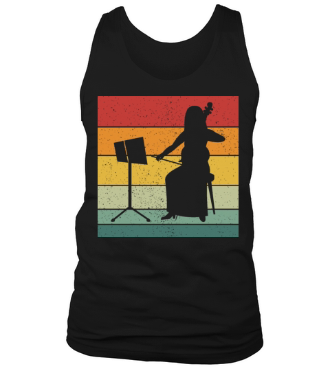 Vintage Retro Double Bass Vintage Music Tank Top Unisex