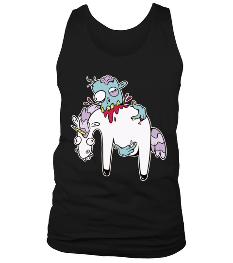 Zombie Eating Unicorn Tank Top Unisex