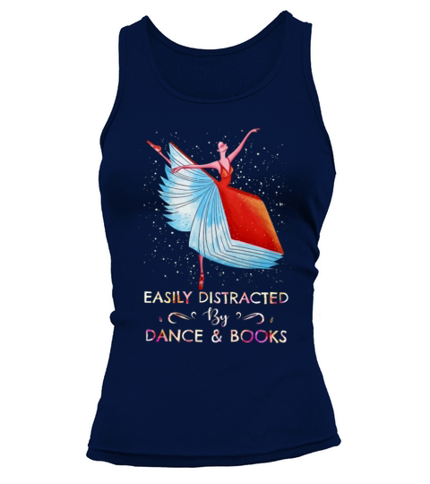 Ballet easily distracted by dance and books - Coffee Mug (colored) Tank top Woman