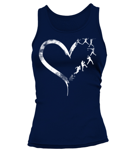 Baseball Fan Heart Vintage Tank top Woman