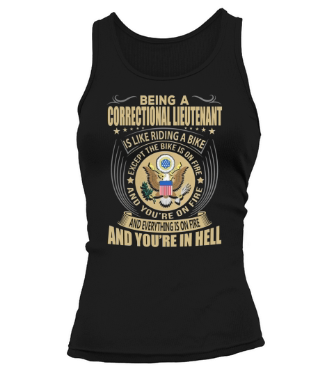 Being a Correctional Lieutenant like Riding a Bike Job Title Shirts Tank top Woman