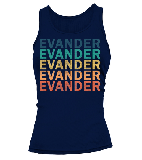 Evander Name T Shirt - Evander Vintage Retro Name Tank top Woman
