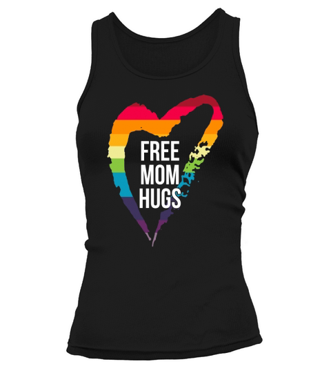 Free Mom Hugs LGBT Vneck shirt Tank top Woman