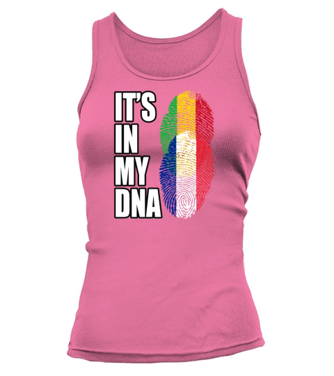 Malian And Gabonese Mix Heritage DNA Flag Tank top Woman