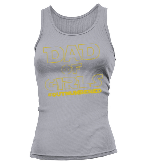 Mens Dad of Girls #Outnumbered T-Shirt Girl Dad Fathers Day Black Men B072QW3CVT 1 Tank top Woman