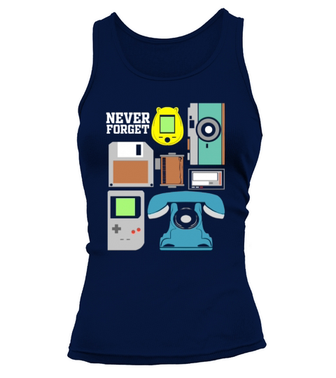Never Forget Audio Cassette Tape Novelty Tank top Woman