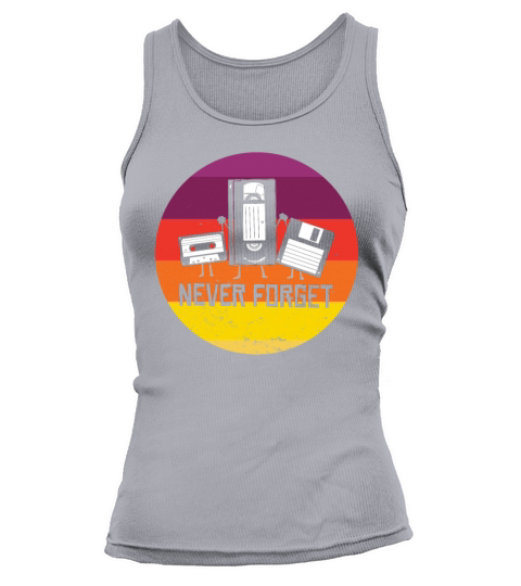 Never Forget Funny Vintage Cassette Tape Tank top Woman