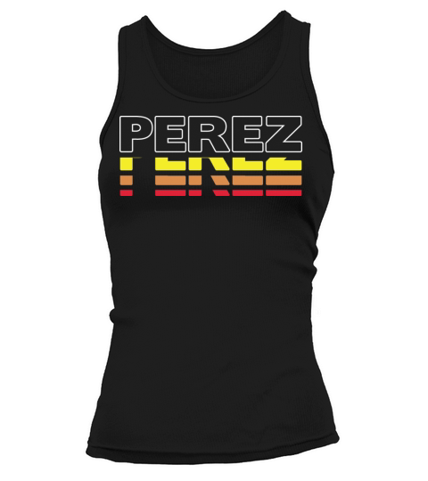 Perez First Name Funny Vintage Sunset Perez Tank top Woman