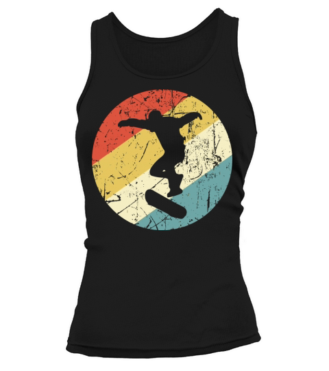 Skateboarding Vintage Retro Skateboarder Tank top Woman