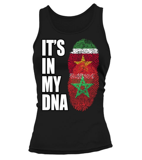 Surinamese And Moroccan Vintage Heritage DNA Flag Tank top Woman