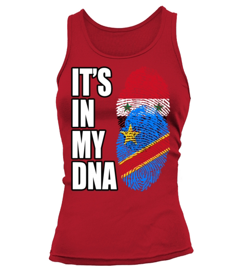 Syrian And Congolese Vintage Heritage DNA Flag Tank top Woman