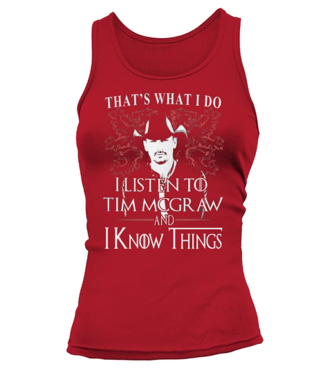 Tim McGraw I KNOW THINGS Tank top Woman