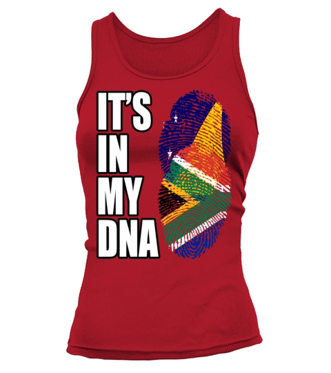 Tokelauan And South African Mix Heritage DNA Flag Tank top Woman