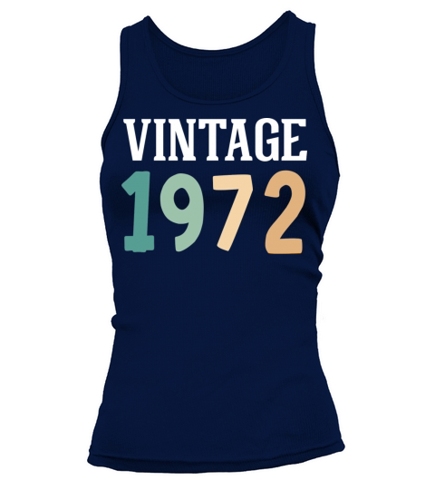 Vintage 1972 50th Birthday Tank top Woman