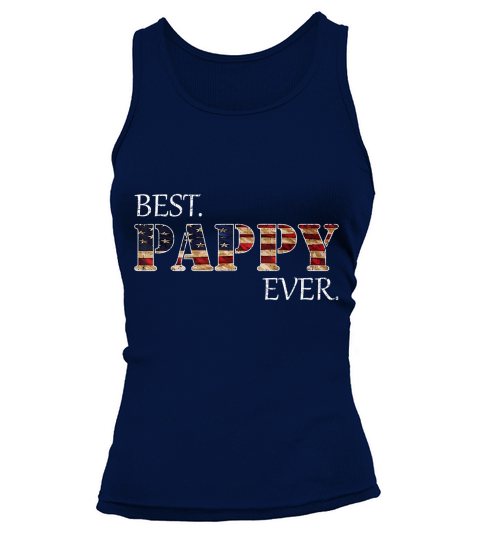 Vintage Best Pappy Ever American Flag For Fathers Day Gift T-Shirt - Coffee Mug (colored) Tank top Woman