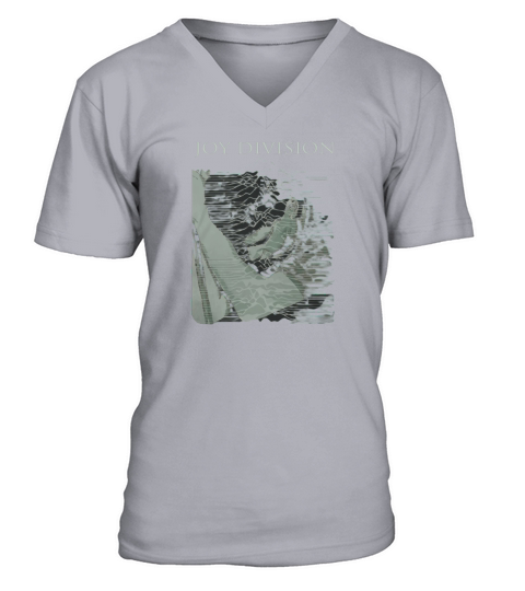 15 JOY DIVISION IAN CURTIS SINGING V-Neck T-shirt