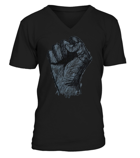 Black Power Salute Fist African American History T Shirt V-Neck T-shirt