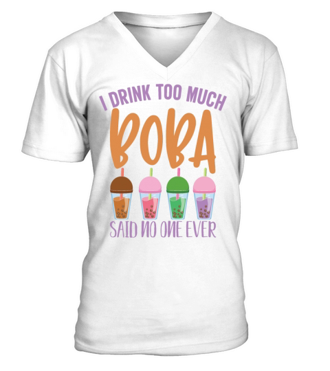 Bubble Tea Milktea Lovers Boba Lifestyle Gift Idea V-Neck T-shirt