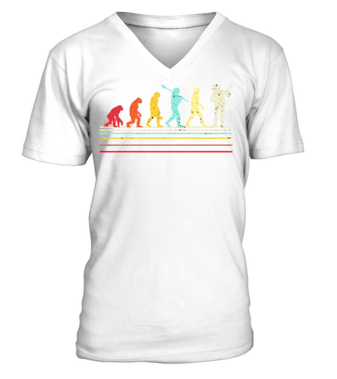 Funny Banjo Shirt Retro Vintage Evolution Of Man V-Neck T-shirt