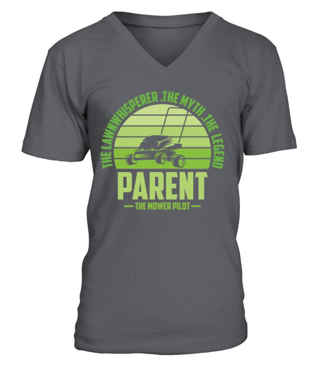 Funny Parent Lawn Mowing Shirt Lawn Mower Mow Summ V-Neck T-shirt
