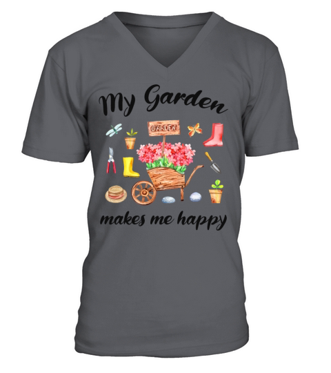 Garden Quote Hobby Gardener Gift Idea V-Neck T-shirt
