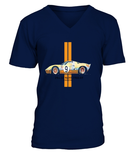 Gt 40 ford racing V-Neck T-shirt
