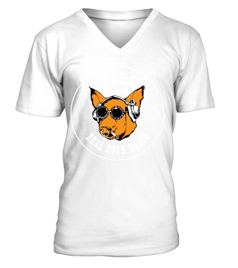 K SHE 95 Real Rock Radio V-Neck T-shirt