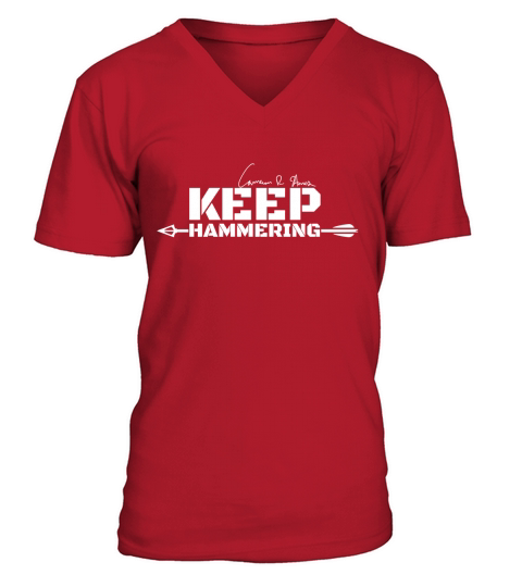 Keep Hammering V-Neck T-shirt