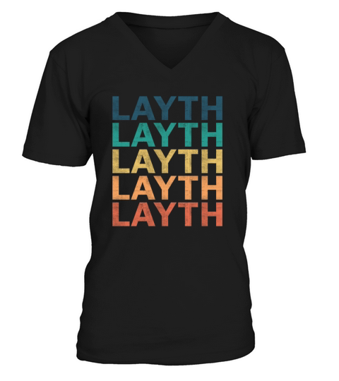 Layth Name T Shirt - Layth Vintage Retro Name Gift V-Neck T-shirt