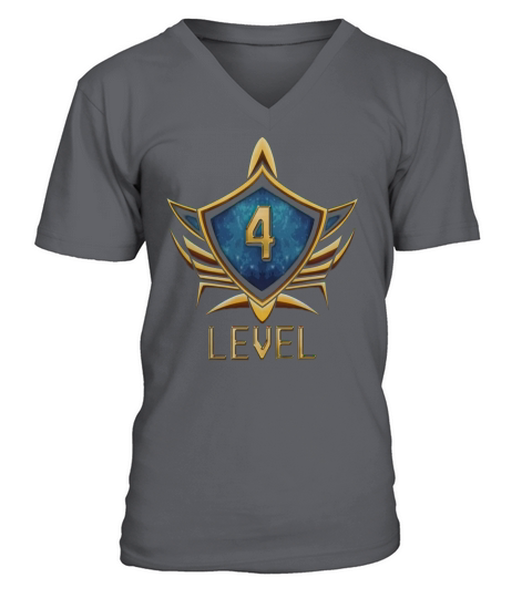 level 4 V-Neck T-shirt