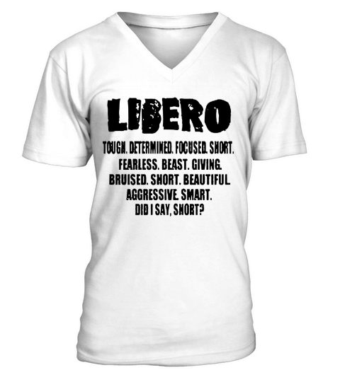 LIBERO DID I SAY SHORT V-Neck T-shirt