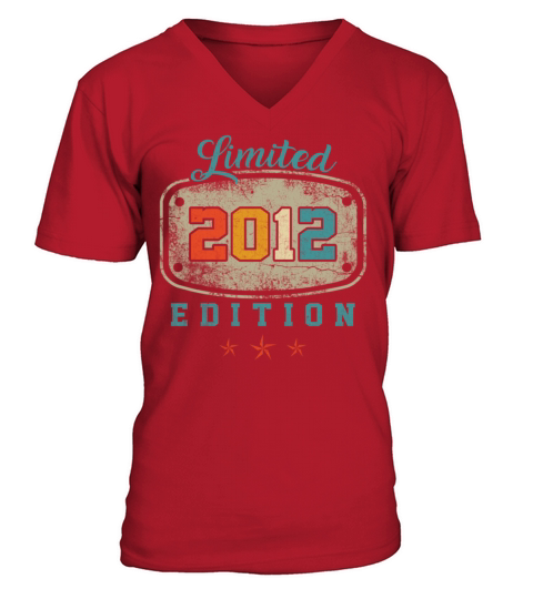 Limited 2012 Edition Birth Vintage 10th Birthday V-Neck T-shirt