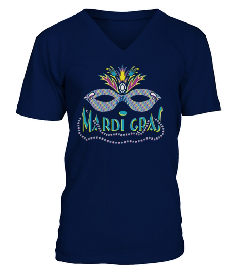 Mardi Gras V-Neck T-shirt