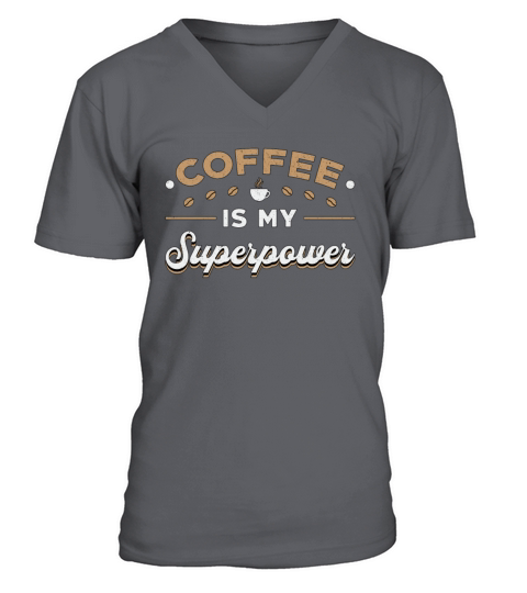 Mental Health Coffee Is My Superpower Awareness V-Neck T-shirt