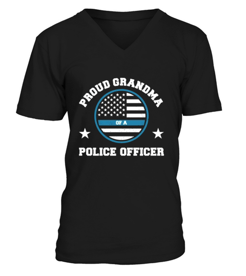 Proud Grandma Of A Police Officer T-Shirt V-Neck T-shirt