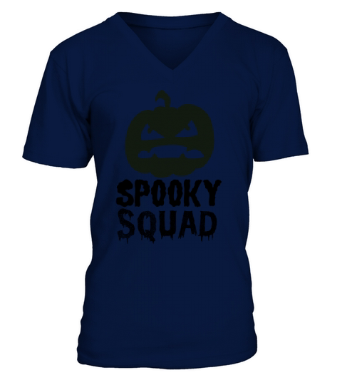 Spooky Squad Shirt Horror Halloween Costume V-Neck T-shirt