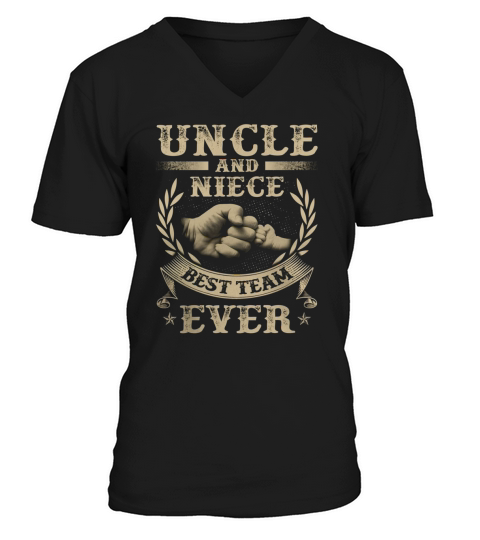 Uncle And Niece Best Team Ever V-Neck T-shirt
