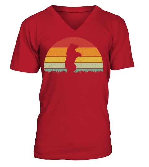 Vintage Retro Bear Vintage Bear V-Neck T-shirt