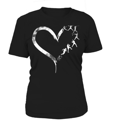 Baseball Fan Heart Vintage Women's T-Shirt