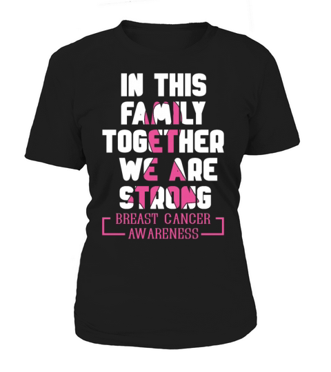 Family Pink October Breast Cancer Awareness Women's T-Shirt
