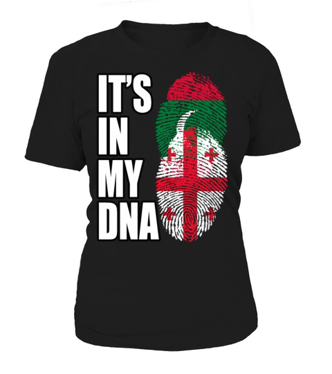 Maldivian And Georgian Mix Heritage DNA Flag Women's T-Shirt