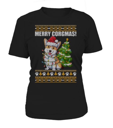 Merry Corgmas Funny Corgi Lovers Christmas Women's T-Shirt