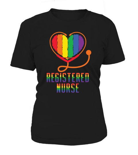 Registered Nurse Stethoscope Lesbian Gay Women's T-Shirt