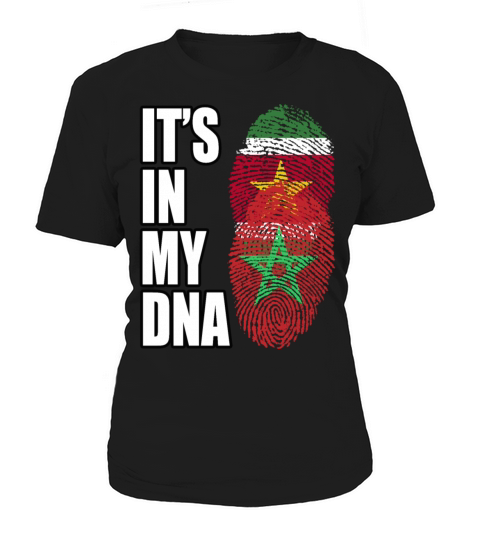 Surinamese And Moroccan Vintage Heritage DNA Flag Women's T-Shirt