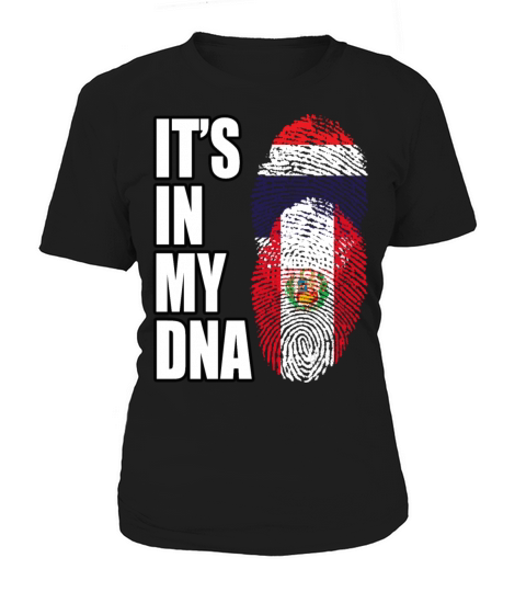 Thai And Peruvian Vintage Heritage DNA Flag Women's T-Shirt