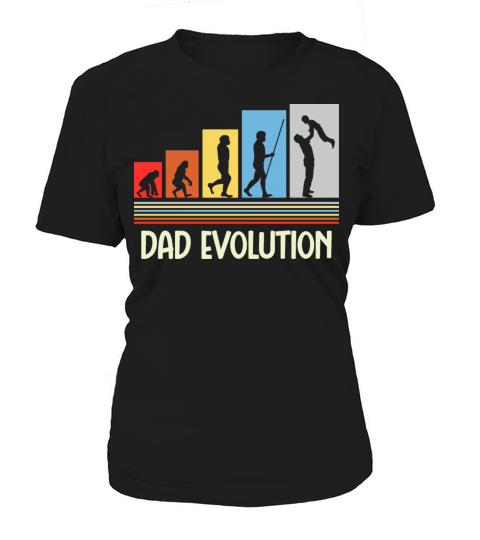 Vintage Dad Daddy Evolution Women's T-Shirt