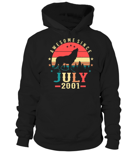 Birth Month July 2001 Hoodie Unisex